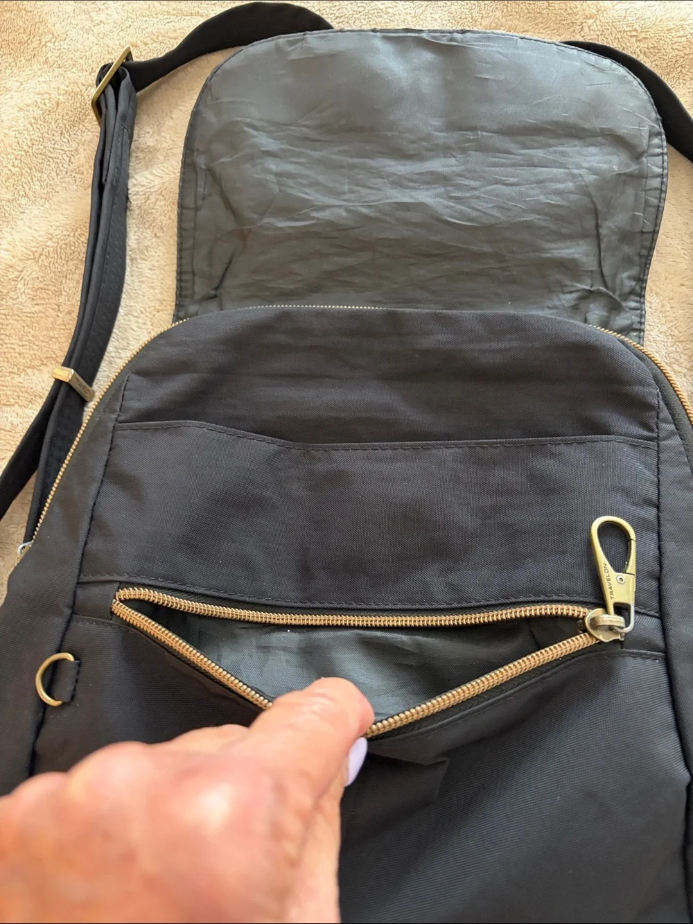 Travelon Anti-Theft Mini Backpack Black